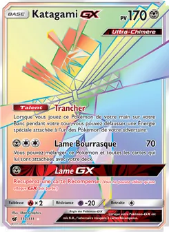 Carte Katagami GX de l'extension Invasion Carmin, numéro 117/111