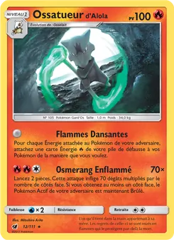 Carte Ossatueur d’Alola de l'extension Invasion Carmin, numéro 12/111