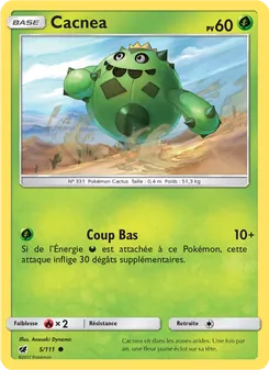 Carte Cacnea de l'extension Invasion Carmin, numéro 5/111