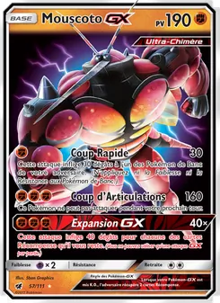Carte Mouscoto GX de l'extension Invasion Carmin, numéro 57/111