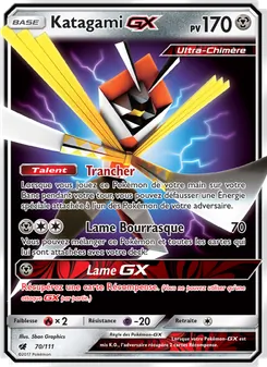 Carte Katagami GX de l'extension Invasion Carmin, numéro 70/111