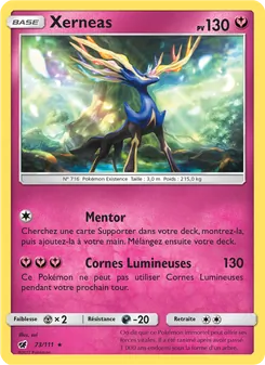 Carte Xerneas de l'extension Invasion Carmin, numéro 73/111