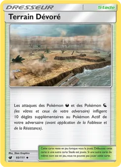 Carte Terrain Dévoré de l'extension Invasion Carmin, numéro 93/111