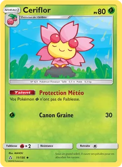Carte Ceriflor de l'extension Ultra-Prisme, numéro 11/156