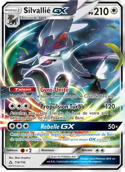 Carte Silvallié GX de l'extension Ultra-Prisme, numéro 116/156