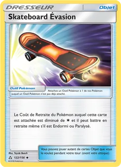 Carte Skateboard Évasion de l'extension Ultra-Prisme, numéro 122/156
