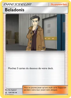 Carte Beladonis de l'extension Ultra-Prisme, numéro 126/156