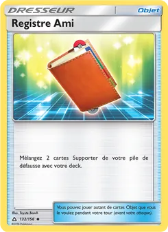 Carte Registre Ami de l'extension Ultra-Prisme, numéro 132/156