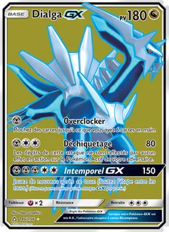 Carte Dialga GX de l'extension Ultra-Prisme, numéro 146/156