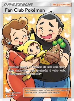 Carte Fan Club Pokémon de l'extension Ultra-Prisme, numéro 155/156