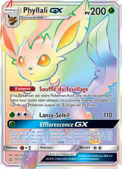 Carte Phyllali GX de l'extension Ultra-Prisme, numéro 157/156