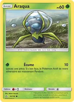 Carte Araqua de l'extension Ultra-Prisme, numéro 16/156
