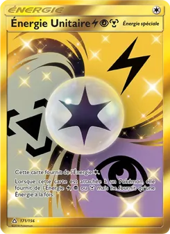 Carte Énergie Unitaire LightningPsychicMetal de l'extension Ultra-Prisme, numéro 171/156