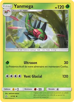 Carte Yanmega de l'extension Ultra-Prisme, numéro 3/156