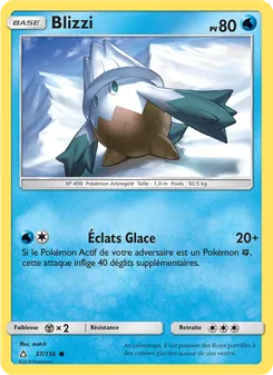 Carte Blizzi de l'extension Ultra-Prisme, numéro 37/156
