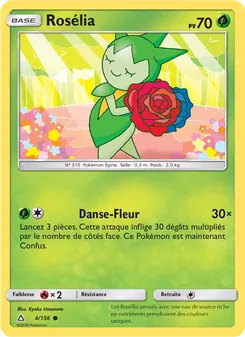 Carte Rosélia de l'extension Ultra-Prisme, numéro 4/156