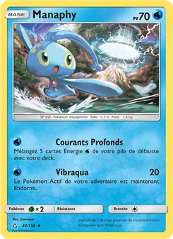 Carte Manaphy de l'extension Ultra-Prisme, numéro 42/156