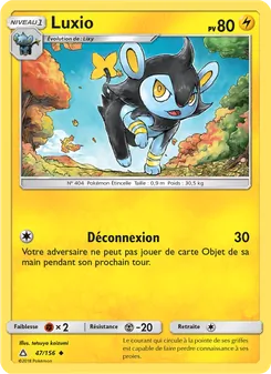 Carte Luxio de l'extension Ultra-Prisme, numéro 47/156