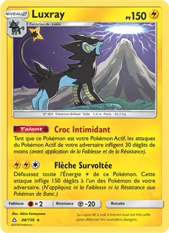 Carte Luxray de l'extension Ultra-Prisme, numéro 48/156