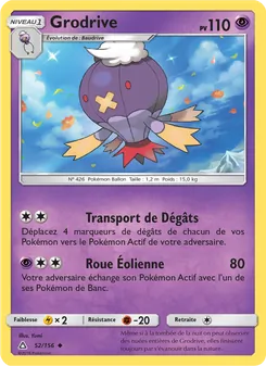 Carte Grodrive de l'extension Ultra-Prisme, numéro 52/156