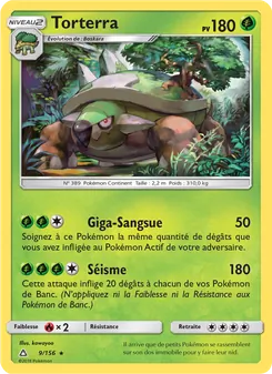 Carte Torterra de l'extension Ultra-Prisme, numéro 9/156