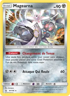 Carte Magearna de l'extension Ultra-Prisme, numéro 91/156