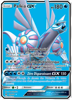 Carte Palkia GX de l'extension Lumière Interdite, numéro 119/131