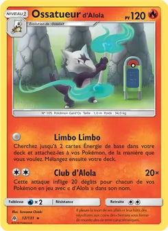 Carte Ossatueur d’Alola de l'extension Lumière Interdite, numéro 12/131