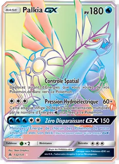Carte Palkia GX de l'extension Lumière Interdite, numéro 132/131