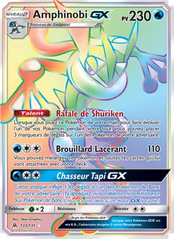 Carte Amphinobi GX de l'extension Lumière Interdite, numéro 133/131