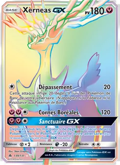 Carte Xerneas GX de l'extension Lumière Interdite, numéro 139/131