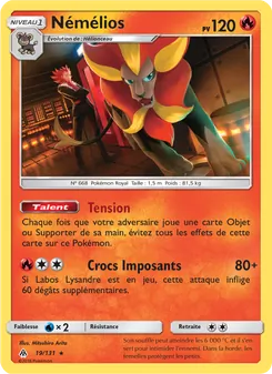 Carte Némélios de l'extension Lumière Interdite, numéro 19/131