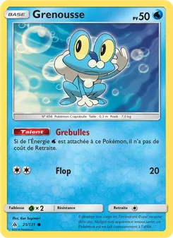 Carte Grenousse de l'extension Lumière Interdite, numéro 21/131