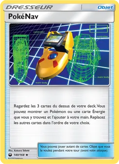 Carte PokéNav de l'extension Tempête Céleste, numéro 140/168