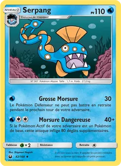 Carte Serpang de l'extension Tempête Céleste, numéro 42/168