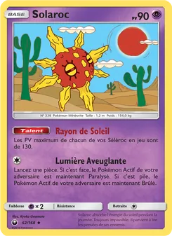 Carte Solaroc de l'extension Tempête Céleste, numéro 62/168