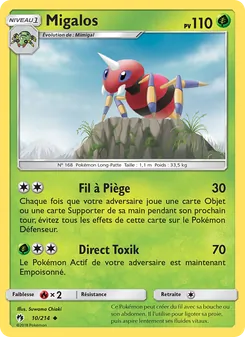 Carte Migalos de l'extension Tonnerre Perdu, numéro 10/214