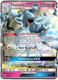Carte Feunard d’Alola GX de l'extension Tonnerre Perdu, numéro 132/214