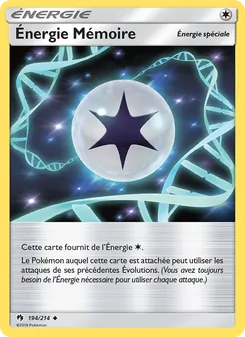 Carte Énergie Mémoire de l'extension Tonnerre Perdu, numéro 194/214