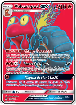 Carte Volcaropod GX de l'extension Tonnerre Perdu, numéro 198/214