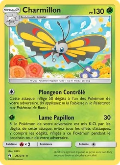 Carte Charmillon de l'extension Tonnerre Perdu, numéro 26/214