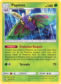Carte Papinox de l'extension Tonnerre Perdu, numéro 28/214