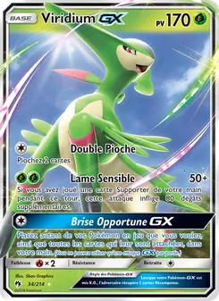 Carte Viridium GX de l'extension Tonnerre Perdu, numéro 34/214