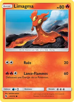 Carte Limagma de l'extension Tonnerre Perdu, numéro 43/214