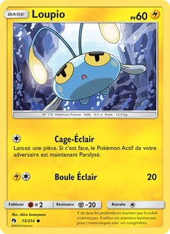 Carte Loupio de l'extension Tonnerre Perdu, numéro 73/214