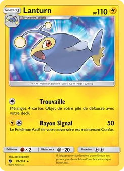 Carte Lanturn de l'extension Tonnerre Perdu, numéro 74/214