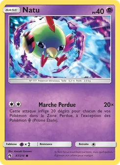 Carte Natu de l'extension Tonnerre Perdu, numéro 87/214