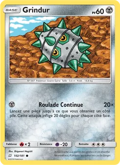 Carte Grindur de l'extension Duo de Choc, numéro 102/181