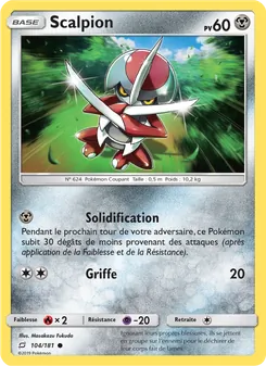 Carte Scalpion de l'extension Duo de Choc, numéro 104/181