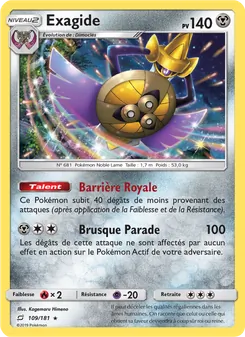 Carte Exagide de l'extension Duo de Choc, numéro 109/181